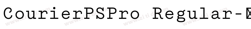 CourierPSPro Regular字体转换